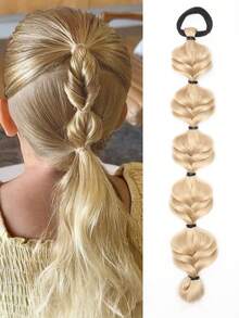 1pc Kids Synthetic Braided Hair 18inch Braids Ponytail Hair Hairstyle Braids Cute Hip Hop Ponytail For Girls