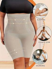 Local Delivery Seamless 3D Control Shaping Shorts -Belly And Hip Compression With No-Roll And No-Thigh-Pinch Design