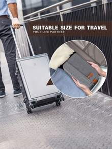 1件客製化Logo旅行盥洗包，中性款，防水可折疊，附隔層與提把，可收納化妝刷與工具，彩色可愛Y2K風格，適合度假與休閒 - 彩色 - 查看 5