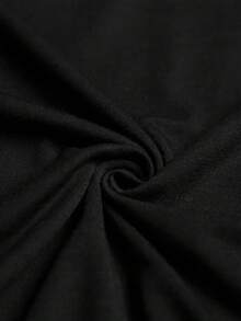 Camiseta de manga corta de algodón impresa y transpirable para hombres, duradera y versátil para el estilo urbano. AQBP - Negro - Ver 4