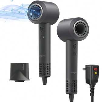 Hair Dryer, Turbo Lux 200 Million Negative Ionic 1500W High-Speed Blow Dryer For Fast Drying With Diffusers, Lightweight, Low-Noise Hair Dryer For Women With 110000 RPM Brushless Motor