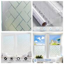 Frosted Window Privacy Film - Non Adhesive Static Cling Glass Stickers Sun UV Blocking Heat Control Door Covering Decals For Home Office - Multicolor - View 3