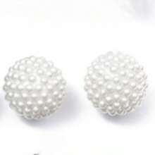 1 Pair 925 Sterling Silver Crystal Ball Stud Earrings, Birthstone Earrings, Low Allergy Gemstone Earrings, Suitable For Daily Wear - Birthstones - View 9