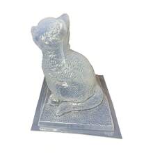 Molde Flexible para Gelatina en Forma de Adorable Gato o Gatito en 3D. Reutilizable, Fácil de Usar y Desmoldar. - Blanco - Ver 5