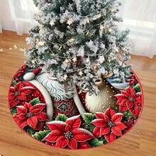1 Váy trang trí cây thông Noel với thiết kế hình ông già Noel, nai sừng tấm và hoa trạng nguyên. Vải Polyester bền. Thích hợp để trang trí Giáng sinh, trang trí ngày lễ, trang trí nhà theo mùa, thích hợp cho Giáng sinh, năm mới, trang trí tiệc ngày lễ, quà tặng Giáng sinh, trang trí cây thông Noel, đồ trang trí Giáng sinh. - Nhiều màu - Xem 5