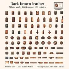 have a good day 1盒100张各种复古风格立体图案贴纸个性垃圾日记美学手机壳DIY拼贴卡片材料手工手账艺术剪贴簿办公和学校用品 - 彩色 - 查看 14