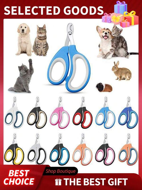 2pcs Professional Cat Nail Clippers, Pet Dog Nail Trimmer, Pet Grooming Scissors, Pet Supplies For Small Dogs