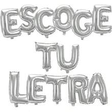 Letras Globo 16 Pulgadas Metalico Autosellable Fiesta Decoracion Celebracion XV Años Cumpleaños Aniversario Boda Selfie Abecedario Nombre Amor San Valentin CMOS - Pago - Ver 4