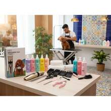 Complete Multifunctional Silent Pet Hair Clipper Kit Professional Home/Salon Set For Dogs And Cats - Multicolor - View 3