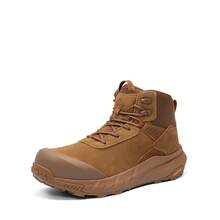 Botas con puntera compuesta para hombres - Botas de trabajo impermeables, ligeras y antideslizantes que cumplen con los estándares ASTM F2412-24 y ASTM F2913-24 para almacén y construcción, con tecnología VaporGuard-Nano - Bronce - Ver 1