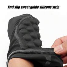 1 件儿童/青少年运动蜂窝压缩护肘防护装备，适用于篮球、棒球、足球、排球、摔跤、骑自行车、棒球、网球