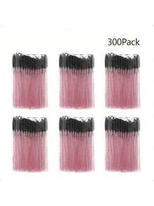 Kit de extensión de pestañas 50/100/500, Micro aplicador desechable, Cepillo de cejas y pestañas de cristal, Pincel de labios, Rizador de pestañas