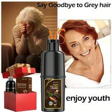100ml,Brown Dyeing Shampoo, Gentle And Quick Coloring, Even Hair Color, Long-Lasting Color Lock Without Fading, Adds Hair Color Luster, Does No Harm To Hair, Fashionable Hair Color Shampoo - màu nâu - Xem 6