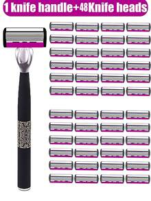 Men's Manual Safety Shaver, With 6 Layers Of Sharp Razor Blades For Smooth Shaving, An Ergonomic Manual Designed Shaving Tool That Provides An Instant Shaving Experience, Making You Feel Refreshed. It Is A Men's Shaving Tool That Is Easy To Clean, Easy To Install, Affordable And Durable.