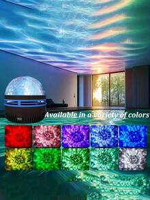 1pc Northern Light Starry Sky Atmosphere Lamp With Multi-Color LED Projection Night Light For Home Decoration, Bedroom, Living Room - Includes Remote Control, Gift For Valentine'S Day, Birthdays And Various Festivals