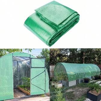 Greenhouse Replacement Cover, PE Walk-In Greenhouse Cover For Gardening Plants, Cold Frost Protection Wind Proof, Easy Assembly (No Frames Include)