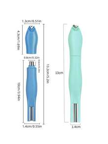 3-In-1 Heart-Shaped Cat Eye Nail Art Magnet, With Heart Line & Snake Skin Pattern, French Manicure UV Magnetic Stick, Professional DIY Nail Salon Essential Tool - Multicolor - View 6