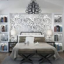 1 Roll 3D European Style Acanthus Leaf Floral Wallpaper, Suitable For Bedroom, Living Room, TV Background, Non-Woven Embossed Wallpaper - Removable, Peelable, Easy To Cut - Applicable For Living Room, Bedroom, Home Decor Wall Paper Wall Stickers Wall Decor Room Decor Bedroom Decor