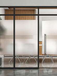 1 Roll Static Cling Glass Film, UV And Glare Blocking Window Film Sticker For Home And Bathroom, Removable Indoor Decorative Film For Day And Night, Solid Color