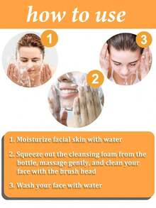 Turmeric Facial Cleanser, Skincare Face Wash, Moisturising Turmeric Foaming Cleanser, Exfoliating Soothing Hydrating Skincare Facial Wash For Face Body