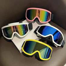 1 Piece, Winter Skiing Equipment, Adult Skiing Goggles, Motorcycle Goggles, Riding Goggles, Snowmobile Goggles, Sponge Comfortable Goggles, Ski Goggles That Can Wear Myopia Glasses, Outdoor Sports Goggles STWI - 彩色 - 查看 2