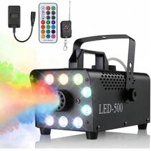 Fog Machine LED 500W 10 LED RGB Effect Fog Smoke Machine Stage Light Smoke Machine For Halloween