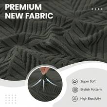 YSTYLE Chair Covers With Backrest 2/4/6 Pieces, Stretch Chair Covers, Living Room Kitchen Chair Covers, Universal Cat Scratch-Resistant Chair Cover, Modern Stain-Resistant Chair Cover - Hijau Tentara - View 5