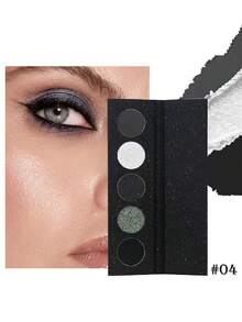 浓郁烟熏眼影盘|5色纯黑与炭灰|哥特妆容必备|哑光与珠光高显色|中性黑白灰调|打造完美眼妆|万圣节和圣诞节的理想之选|节日送礼佳品 - 彩色 - 查看 7