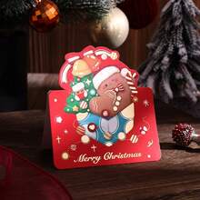 27/18pcs Assorted Elegant Christmas Gold Foil Greeting Cards, Random Style, Perfect Gift For Friends And Family, Merry Christmas - متعدد الألوان - مشاهدة 10