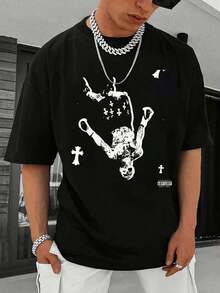 Camiseta Gervonta Featherweight Player Hombre Algodón Ultra Suave Alta Calidad Ligera Transpirable Diseño Deportivo Comfort Óptimo - Negro - Ver 2