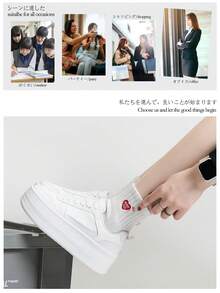 Alan Vincent【免费退换货】【厚底增高系列】新款女士休闲鞋，女士厚底鞋，白色鞋，舒适运动鞋，增高6厘米，派对鞋，适合娇小女性，运动时尚休闲风格