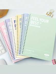 B5 Coil Notebook, Colorful A5 Elegant Notebook, Large Capacity, Thick Spiral Notebook, Minimalist Notebook, Colorful & Stylish, Multi-Color