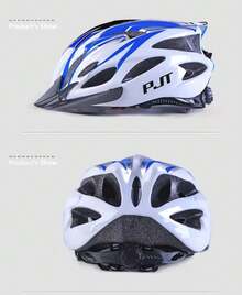 PMT Cycling Helmet Comfort Lining Lightweight Hollow Riding Safety Cap Head Protection Bicycle MTB Helmets Men Women Bike Helmet - W012-黑色 - 查看 6