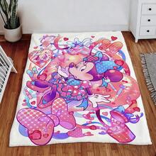 Disney Minnie Mouse Blanket, 1pc Soft Knit Nap Blanket, Cozy Sofa Blanket For Living Room, Multi-Use Home Essential, Skin-Friendly Fabric, Perfect Present For Disney Fans - Nhiều màu - Xem 1
