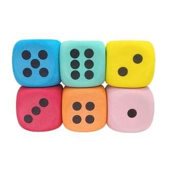 1/2 Piezas de Dados Grandes de Espuma EVA, Adecuados para Juegos de Mesa, Portátiles, Ligeros, Regalo Perfecto para Cumpleaños, Navidad y Halloween, Regalos de Fiesta de Calcetines Navideños