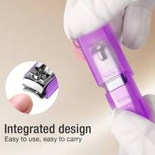 J·FOCUS 2026 New Fashion High-End Lipstick Style Nail Clipper, Professional Stainless Steel High-Precision Sharp Anti-Splash Upgraded Version, Ergonomic Easy To Cut Hard Nails, Hygienic Storage Manicure Pedicure Tool, Travel Portable Decoration, Ideal Gift For Valentine's Day, Mother's Day, Father's Day, Boyfriend, Girlfriend, Business Gathering