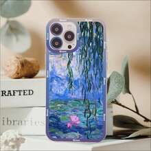 Claude Monet Impressionist Art Phone Case Cover Compatible With  14 13 12 11 Pro Max Mini X Xs XR 6 7 8 Plus SE 2020 Transparent Case, Cover Compatible With  17 Case,  17 Pro Case,  17 Pro Max Case - Z1 - Visualizzare 6
