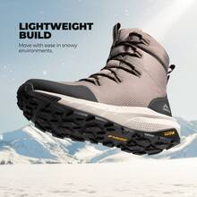 Men's Wide Winter Boots Grip On Snow Ice Insulated Waterproof Lightweight Comfortable Hiking Outdoor Boots - Coffee Brown - View 7
