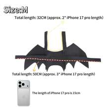 1pc Black Bat Wing Style Cute Pet Costume For Cats Dogs Halloween Decoration Halloween Halloween Costumes