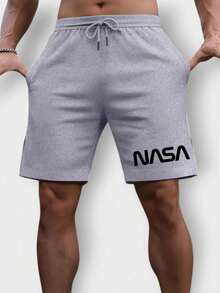Kit 2 Bermudas Masculina Short Academia Moletom com Bolso Confortável Verão Esportes  Street Confortável P M G GG G1 G2 G3 Entrega Rápida - Preto-Cinza - Visão 6