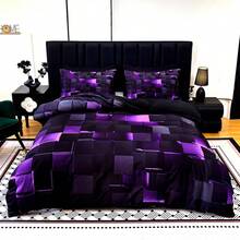 3pcs Cool Technology Digital Printing Material Quilt Cover Set Four Seasons Product, Red And Blue, Four Sizes(Twin, Full, Queen, King) (1 Quilt Cover + 1/2 Pillowcase, Without Filling) - EJBTTAA180 - View 9