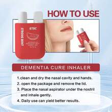 Inhalador nasal de doble orificio refrescante,alivio de senos paranasales y respiración despejada,compacto y portátil, alivio rápido de la congestión nasal,Suave y para uso diario conveniente para la escuela, viajes de negocios - Rosado Sandía - Ver 3