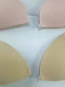 ideaCCSZ 粉色三角杯隐形文胸，法式提拉文胸，适合搭配无肩带晚礼服，C D E F 大杯深V设计提拉胸部自粘式，前扣隐形硅胶乳贴，可重复使用的女士内衣及内衣配件 - 彩色 - 查看 7