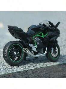 1pc Kawasaki H2R Motorcycle, Simulation Motorbike, Alloy Motorcycle Toy, 3D Motorcycle Model Collection, 1:18 Action Figure Toy Car, Motorcycle Decoration Ornaments, Birthday Gift, Holiday Present,Back To School Graduation Season Gifts - Multicolor - View 5