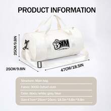 大容量旅行行李袋，度假健身瑜伽手提包，多功能旅行手提行李袋过夜包 - 彩色 - 查看 11