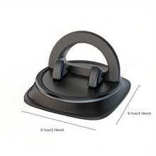 360° 可旋转通用车载手机支架，防滑硅胶仪表盘手机支架，兼容大多数智能手机 - 黑色 - 查看 8