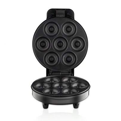Máquina para hacer donas de 110 V, máquina para hacer postres, sándwiches y wafles, tostadora, máquina para hacer pasteles de 7 agujeros, máquina para hacer desayunos