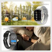 1.83" Multi-Function Smart Watch (Calling/Dialing), With SMS, Call Function, Built-In Sports Modes, Pedometer, Music Player, Suitable For Holiday Gifts