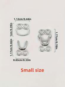 6颗金属合金隐形纽扣，固定扣，隐形钩眼扣，适用于外套、皮草夹克和牛仔裙 - 可调节腰钩，金色和黑色，缝纫用品，服装配饰|简约纽扣设计|耐用纽扣 - 彩色 - 查看 8