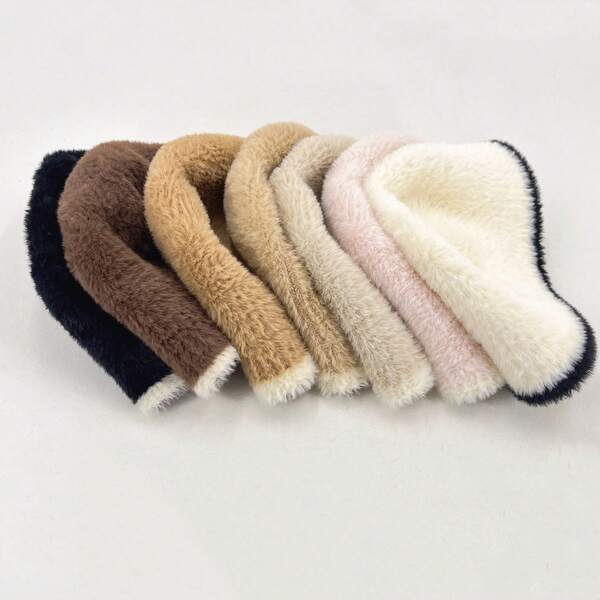 1pc, Ladies' Soft Plush Bucket Hat, Autumn And Winter Warm Headwear, Ladies' Christmas Gift, Charming Outdoor Accessory. Winter Gear